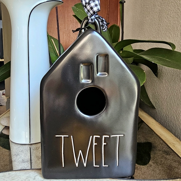 Rae Dunn Other - Rae Dunn Black Ceramic Artisan Birdhouse